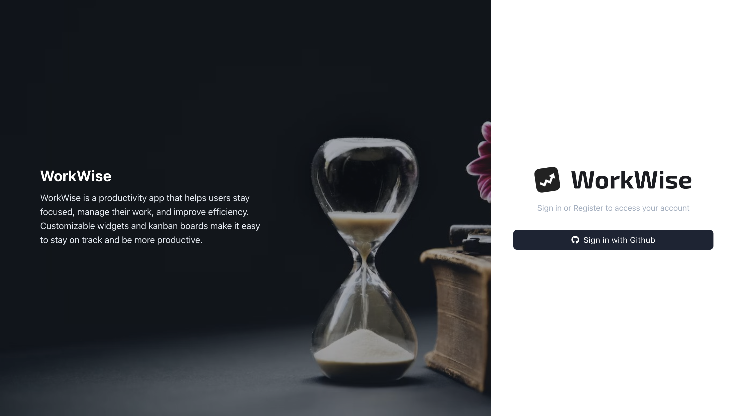 WorkWise project screenshot